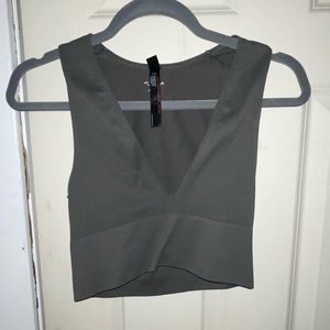 urban green crop top